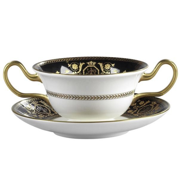 Wedgwood Astbury Black Keitto / Aamiaskulho