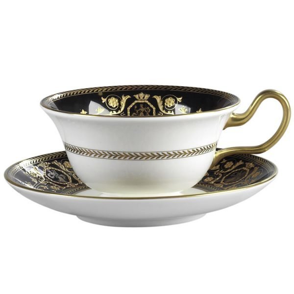 Wedgwood Astbury Black Teekuppi Peony