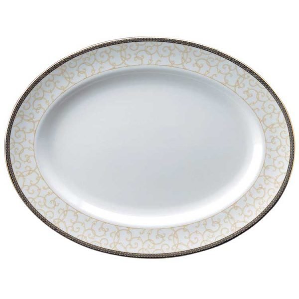 Wedgwood Celestial Gold Ovaali Lautanen 35 Cm