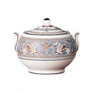 Wedgwood Florentine Turquoise Sokerikulho146 7 Cm