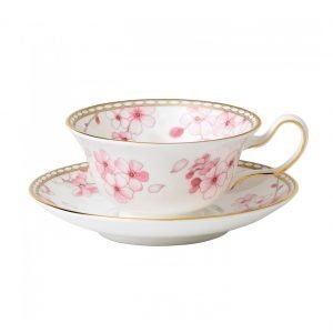 Wedgwood Spring Blossom Teekuppi Ja Lautanen Peony