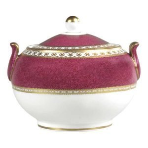 Wedgwood Ulander Powder Ruby Sokerikulho 146