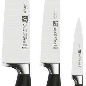 Zwilling Four Star Veitsisetti Ruostumaton Teräs Musta 3 Kpl